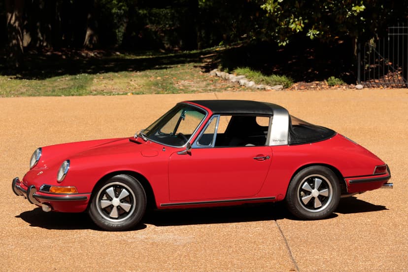 A 1967 Porsche 911S soft-window Targa